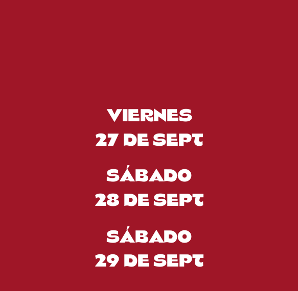 Viernes 4 de octubre y sábado 5 de octubre